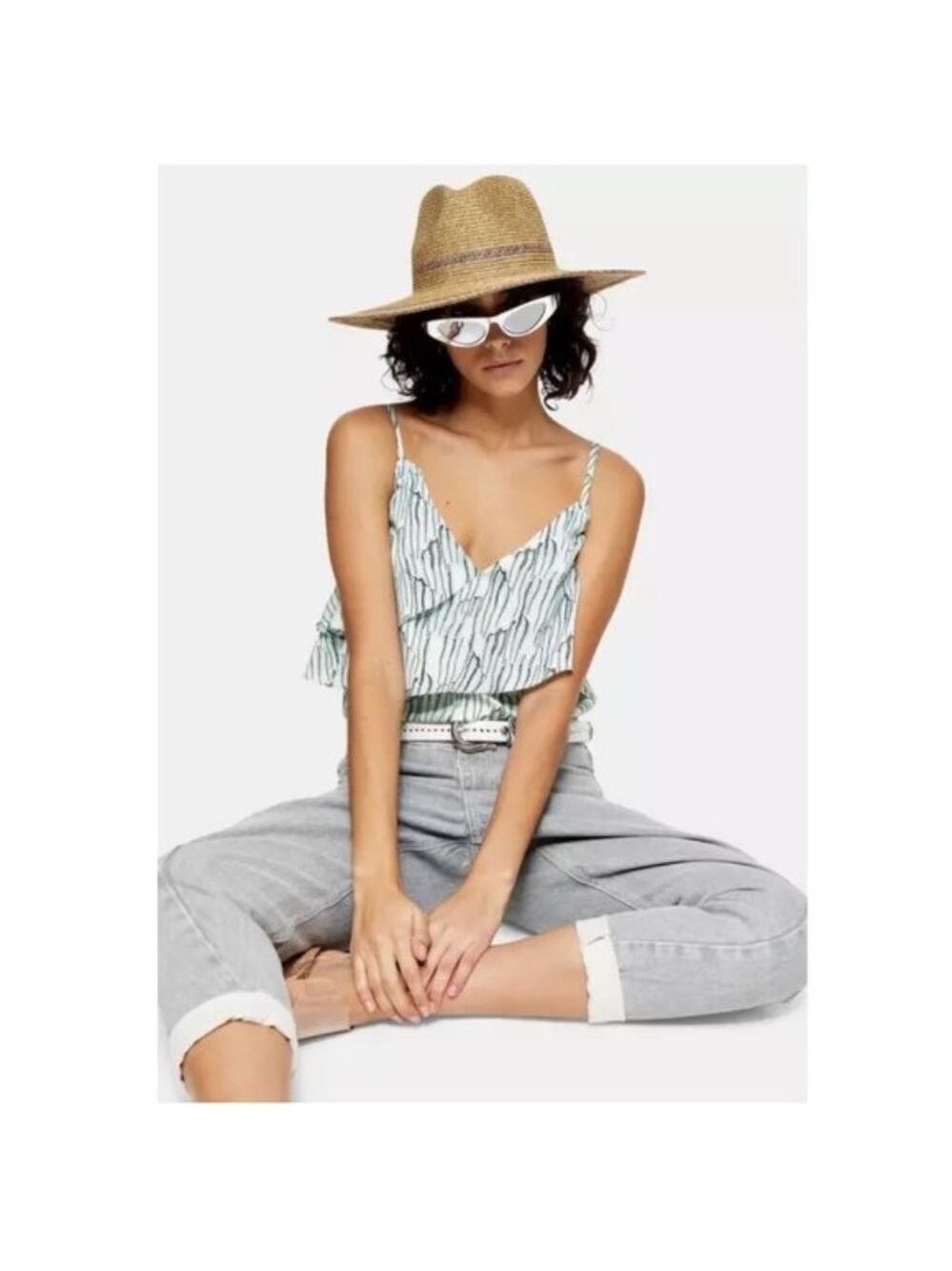 TOPSHOP IDOL Tiered Ruffle Camisole